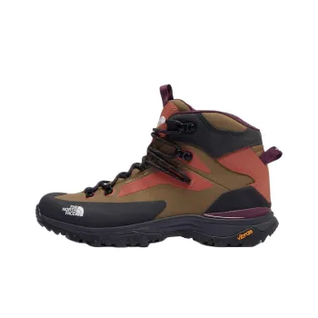 THE NORTH FACE Creston Hike Anti Slip Wear Resistant Mid Top Trekking Shoes Men's Green Black