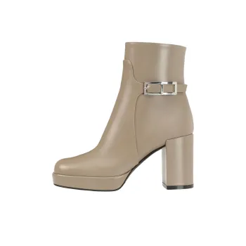 SERGIO ROSSI Sr Nora Ankle Boots 7.5cm Women's Beige