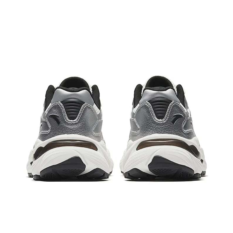 Anta AT802 Low Top Casual Shoes Men's White Silver Black-3