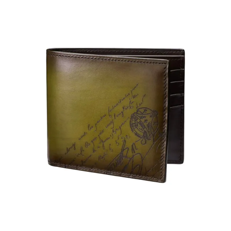 BERLUTI Leather Wallet Men's Yellow-1