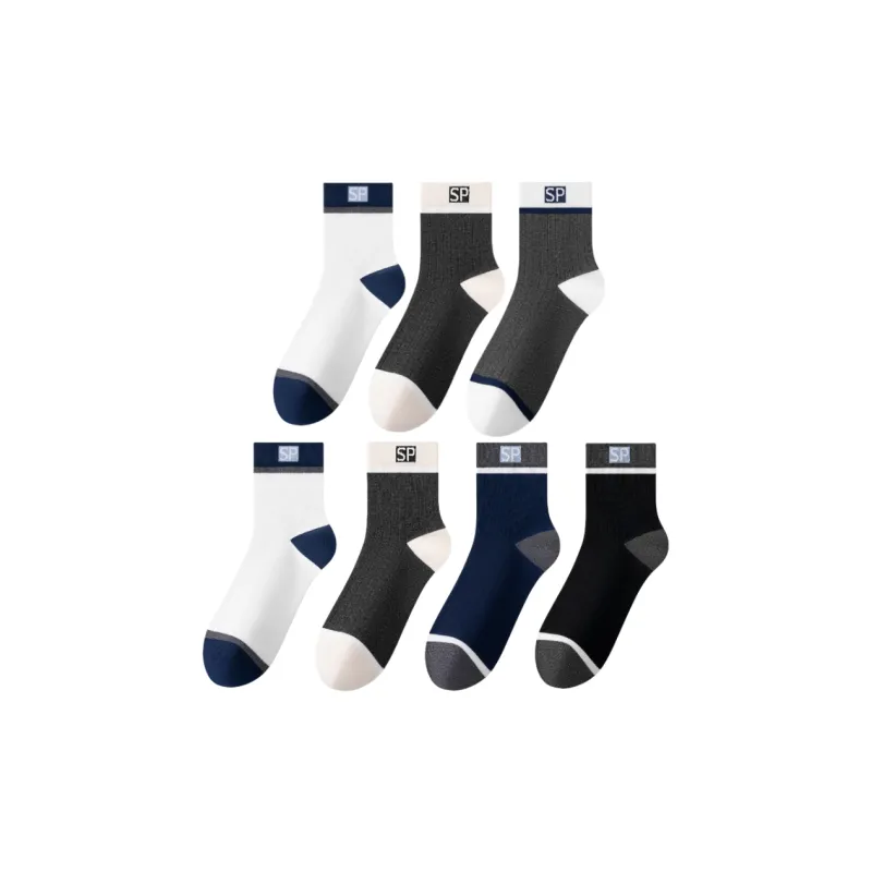 Lan Miao Mid Calf Socks Men's Combo Set-0
