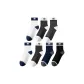 White *2+Dark Gray *2+Black Gray+Navy Blue+Black