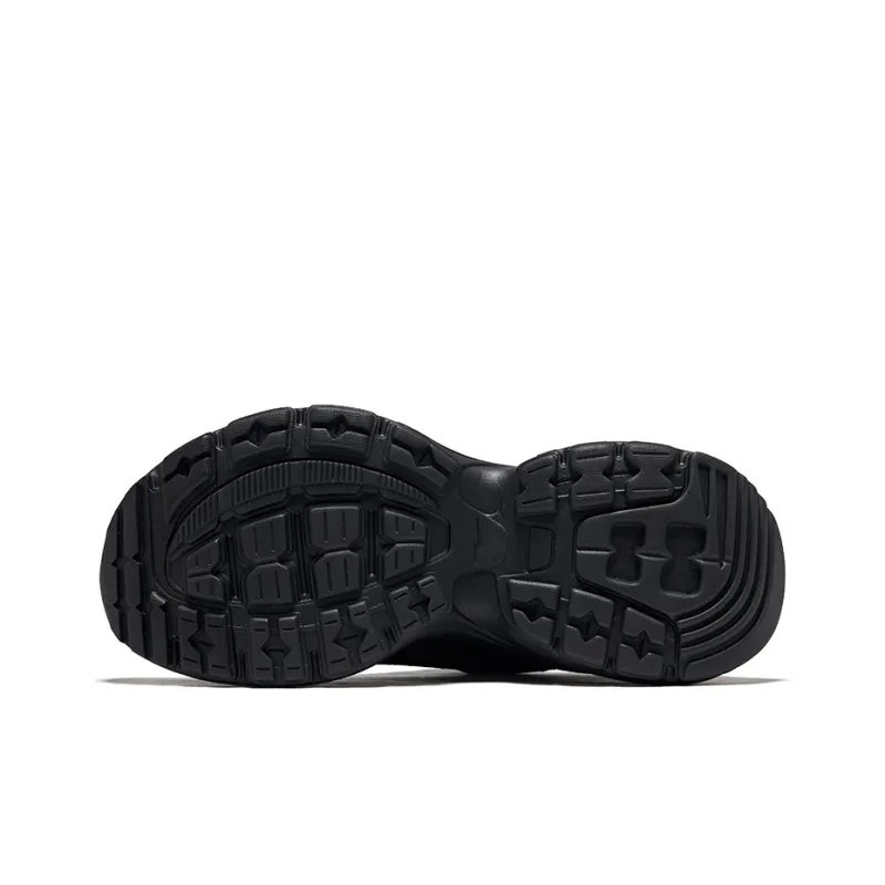 Erke Millennium Wear Resistant Lightweight Height Increasing Low Top Casual Shoes Women's Jet Black-4