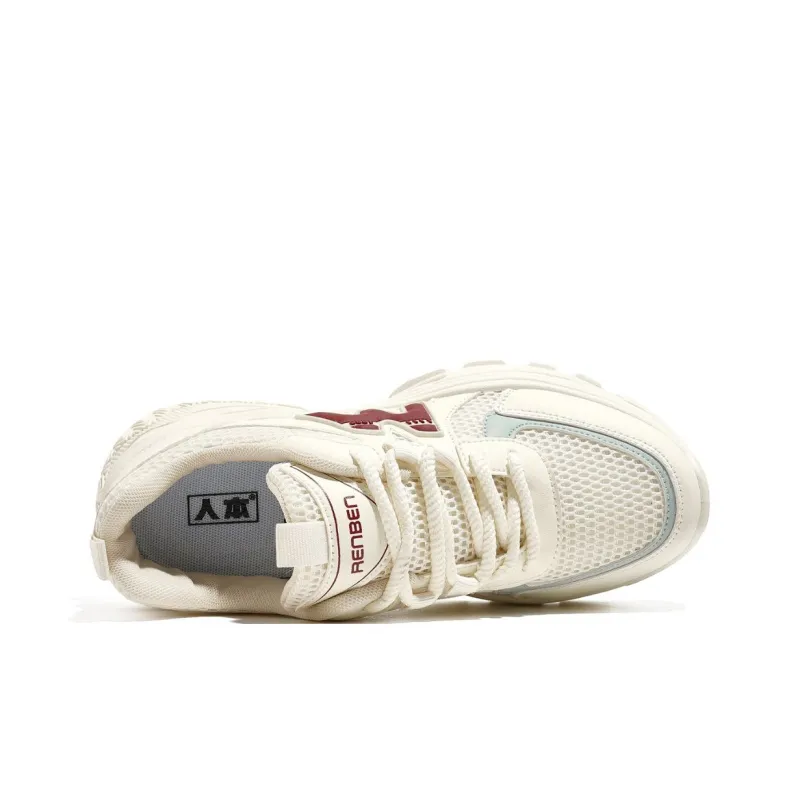 RENBEN Height Increasing Wear-Resistant Low-Top Chunky Sneakers Women's-3
