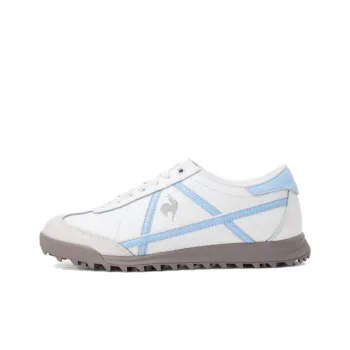 Le Coq Sportif Anti Slip Wear Resistant Low Top Golf Shoes Women's White Blue