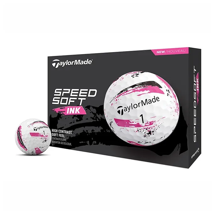 TAYLORMADE Golf Ball Unisex White Pink-0