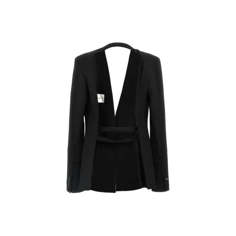 Victoria Beckham Open Back Collarless Jacket-1