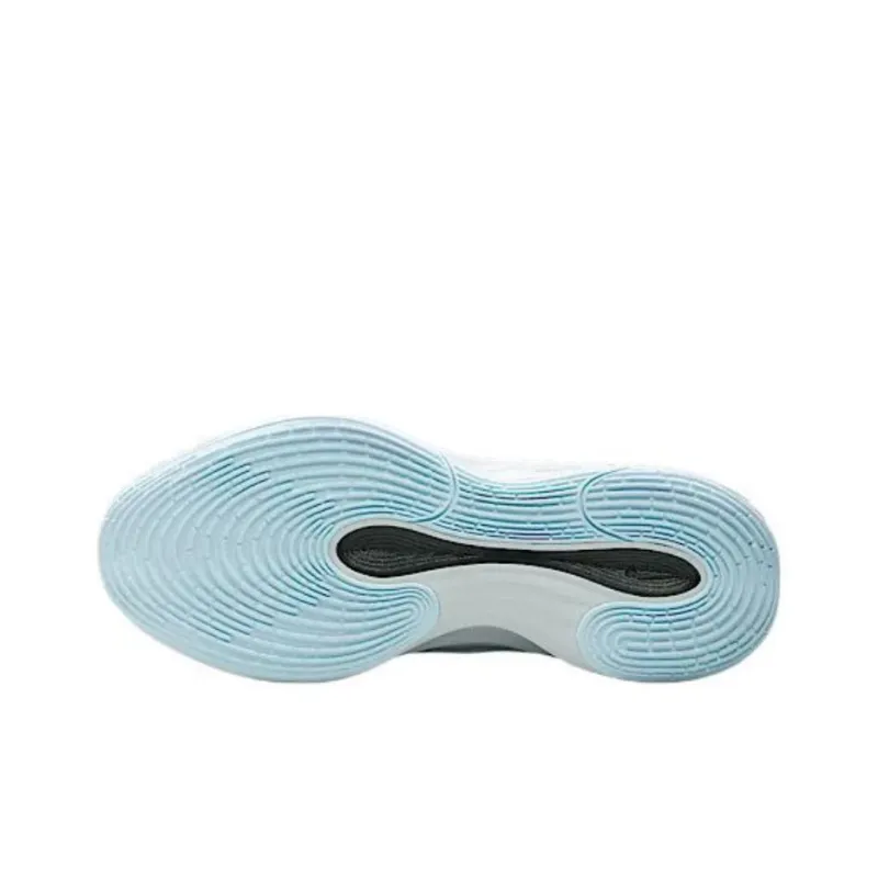 Nike Anti Slip Wear Resistant Low Top Basketball Shoes Men's White-5