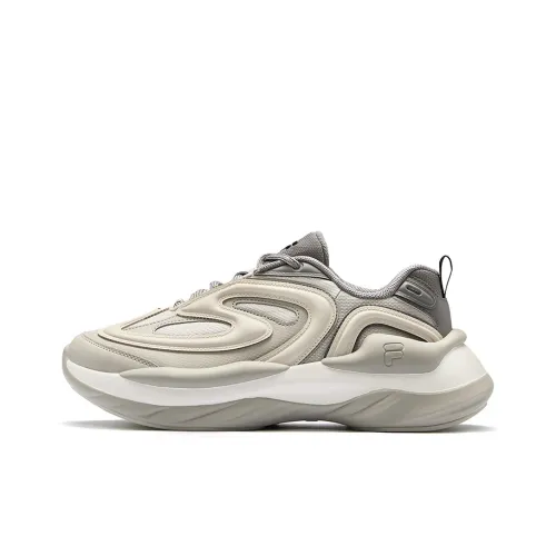 FILA FUSION BUZZARD Meteorite Cushioning Coverage Wear-Resistant Low-Top Casual Shoes Men's White