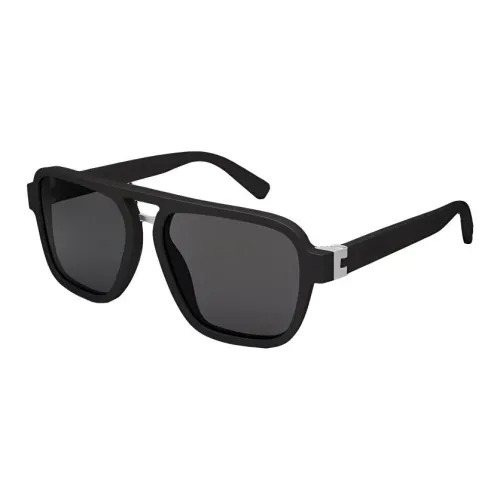 BVLGARI Acetate Aviator Sunglasses Unisex Black