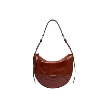 THE BRIDGE Leather Shoulder Bag Women's Brown