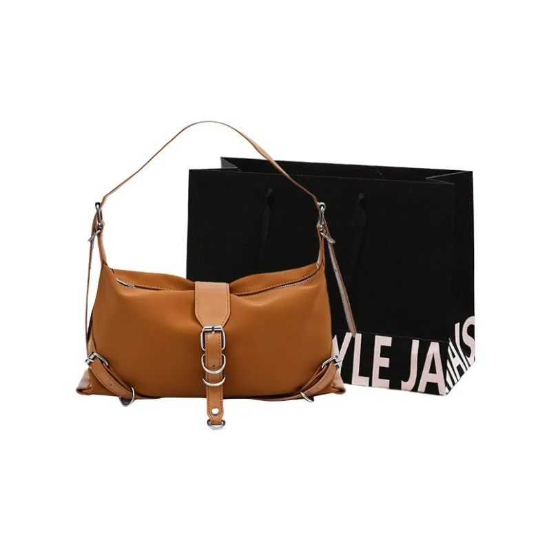 Cwatcun PU+Suede Crossbody Bag, Shoulder Bag Women's Brown/Black/Khaki/Coffee-0