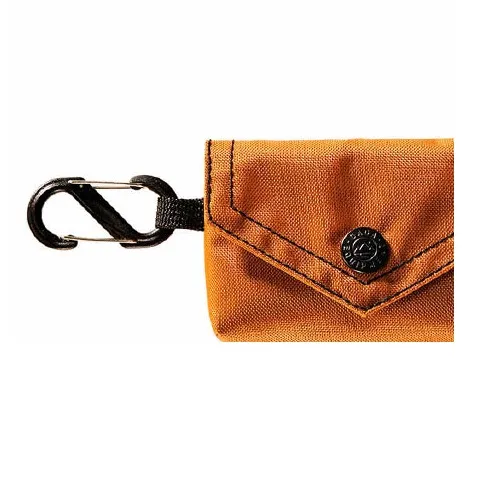 GAGA EQUIPMENT Nylon Fabric Envelope Bag Card Holder Mini Unisex Caramel-1