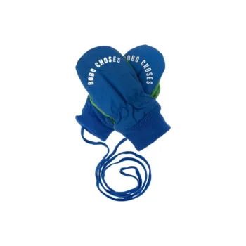 BOBO CHOSES Polyamide Knit Gloves Kids' Blue