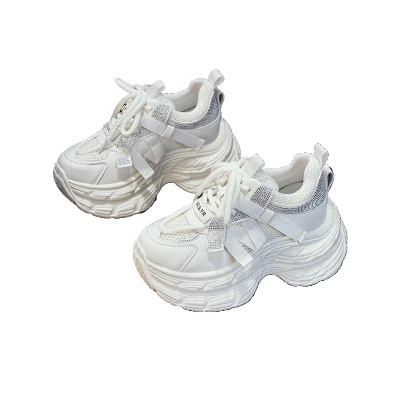 The Mystery Of Glamour Height Increasing Low Top Chunky Sneakers Women's-7