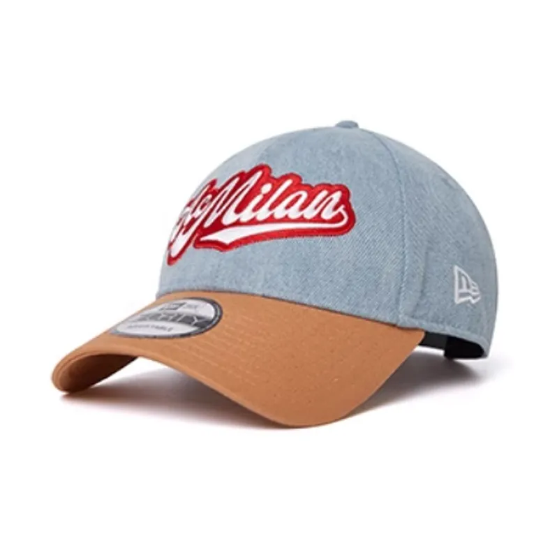 New Era Polyester, Cotton, Recycled Cellulose Fiber Baseball Caps Unisex Deep Orange Yellow-0