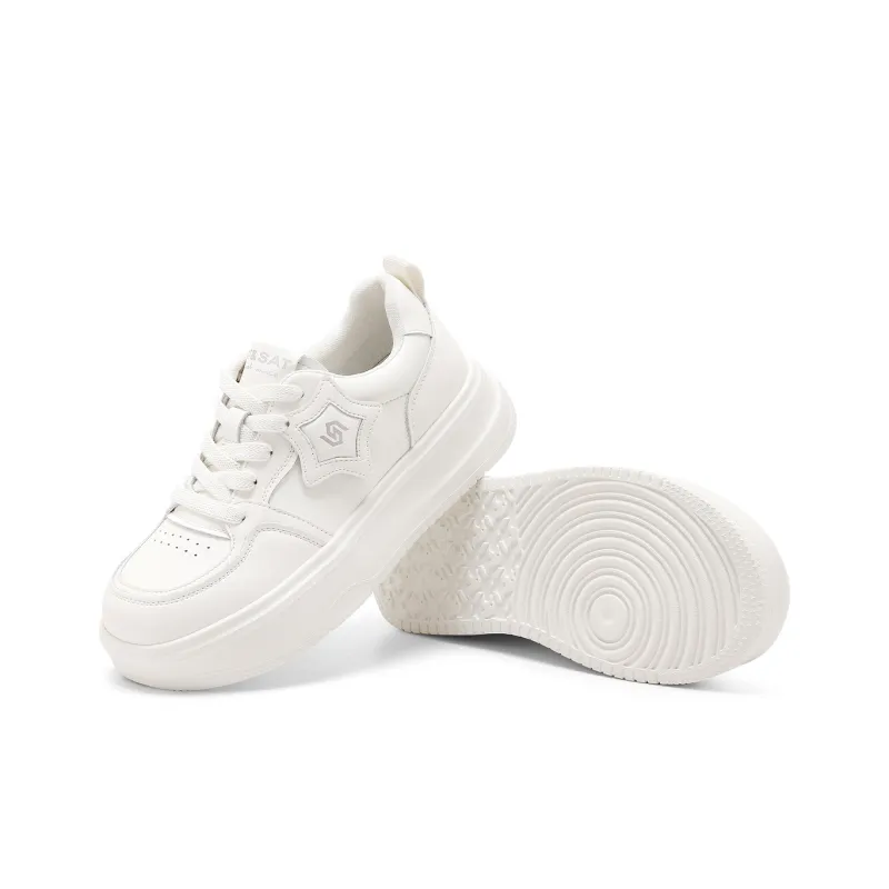 ST&SAT Slip Resistant, Waterproof, Lightweight, Height Increasing Low Top Skateboard Shoes Women's-4