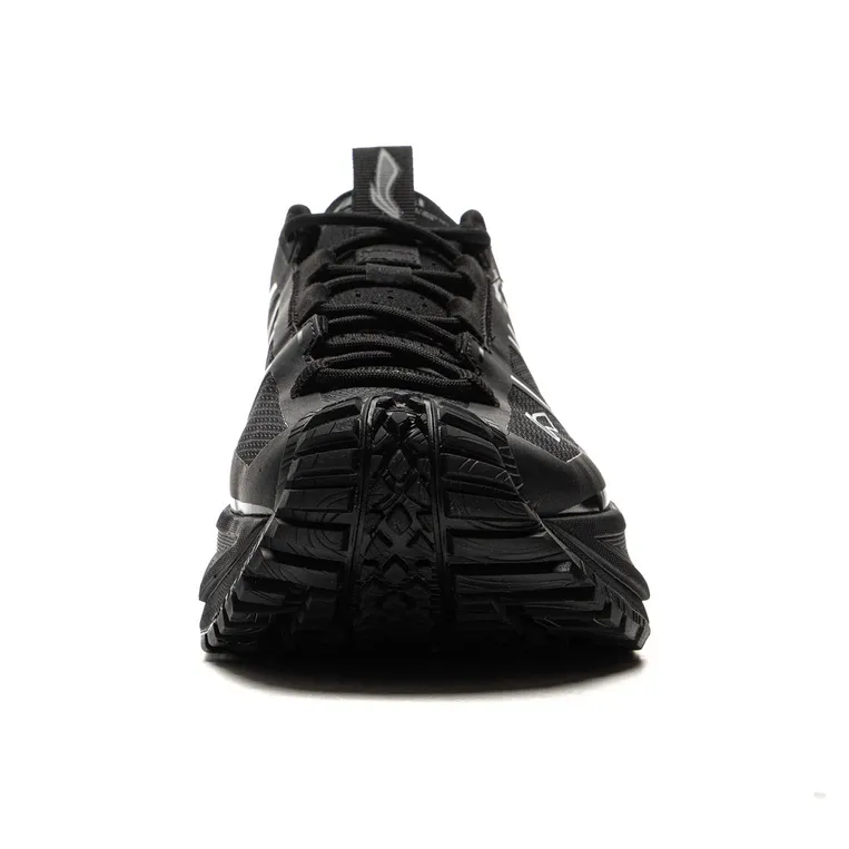 LiNing CF Su Xingchuan Cushioning Rebound Abrasion Resistant Waterproof Low Top Outdoor Hiking Shoes Unisex Black-3