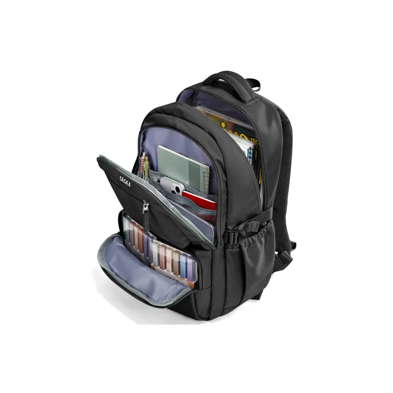 Sisea Fabric Backpack And Laptop Bag Regular Unisex Black/Mint Green-8