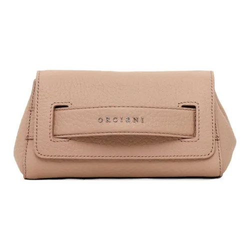 Orciani Gossip Vanity Logo Lettering Clutch Bag