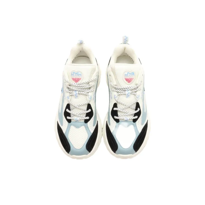 DAYTONIC X LIYUU x FILA Daytonic Abrasion Resistant Low Top Training Shoes Women's Beige Blue-3