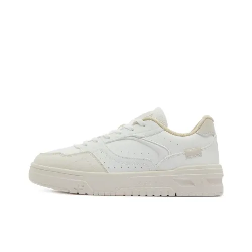 361° Soda 3 Coverage Wear-Resistant Lightweight Low-Top Skateboard Shoes Women's White Beige