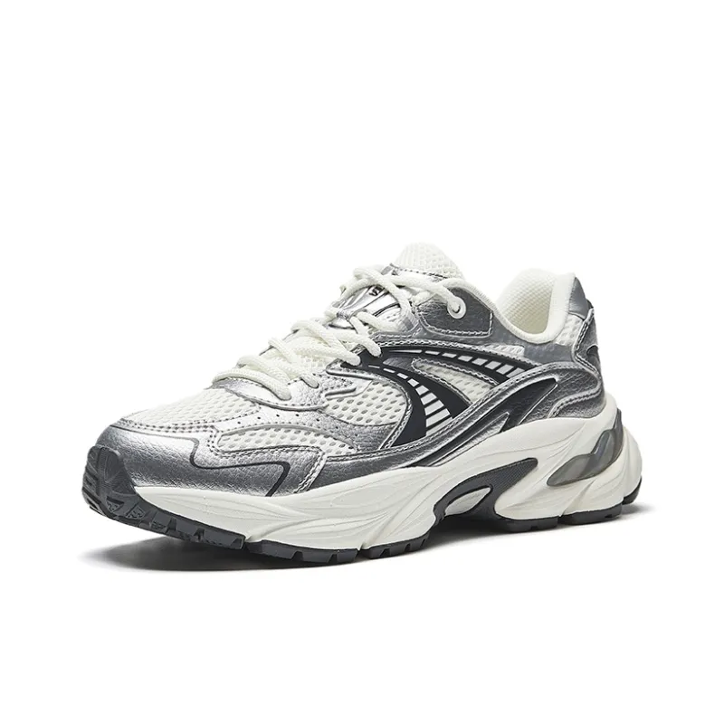 Anta AT802 Low Top Casual Shoes Women's Silver White-1