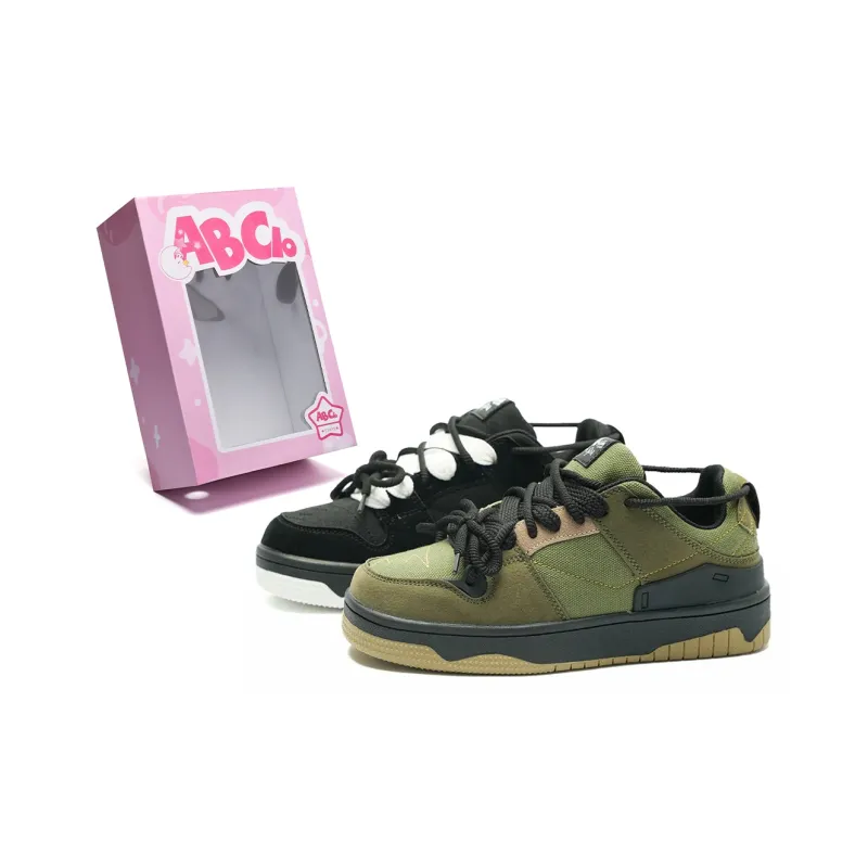 ABCIO Slip Resistant Waterproof Height Increasing Low Top Skateboard Shoes Unisex-13