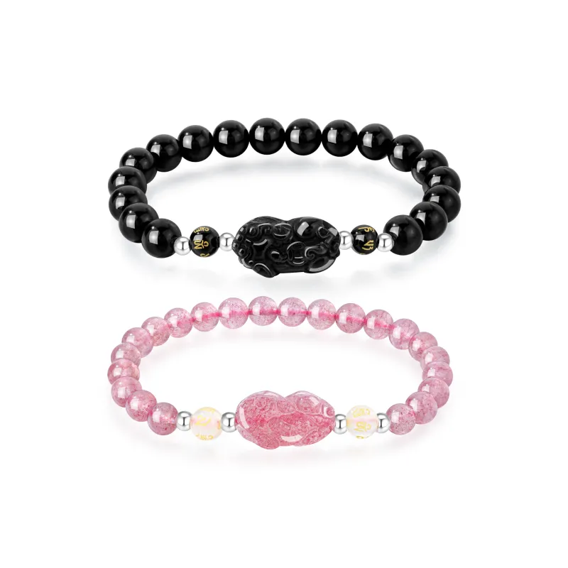 Lao Feng Xiang Obsidian Bracelets Unisex-0