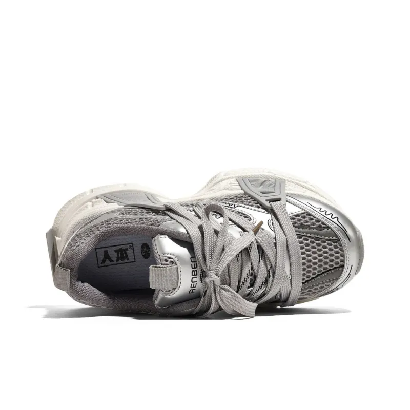 RENBEN Breathable Lightweight Height Increasing Low-Top Chunky Sneakers Women's-12