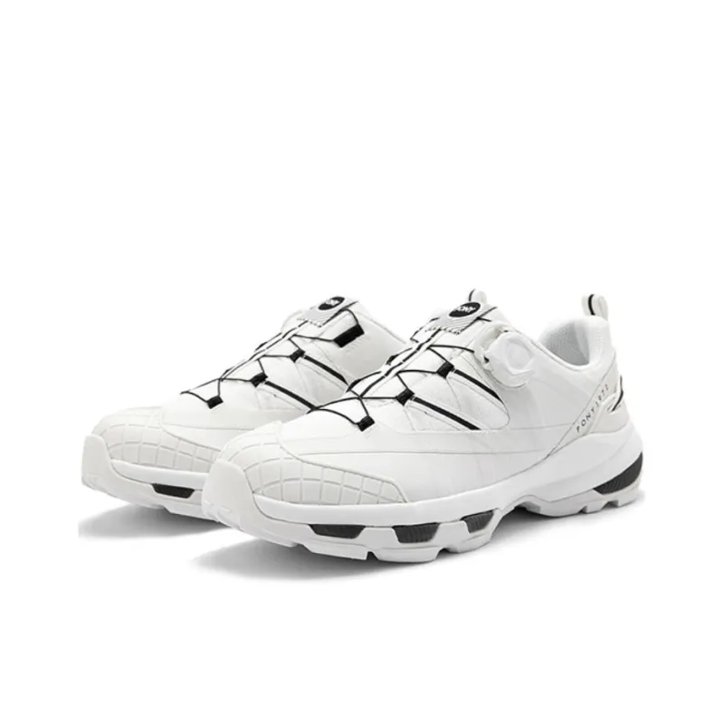 PONY Anti Slip Wear Resistant Low Top Casual Running Shoes Women's White-1