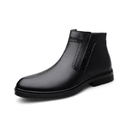 LAORENTOU Ankle Boots Men's Black