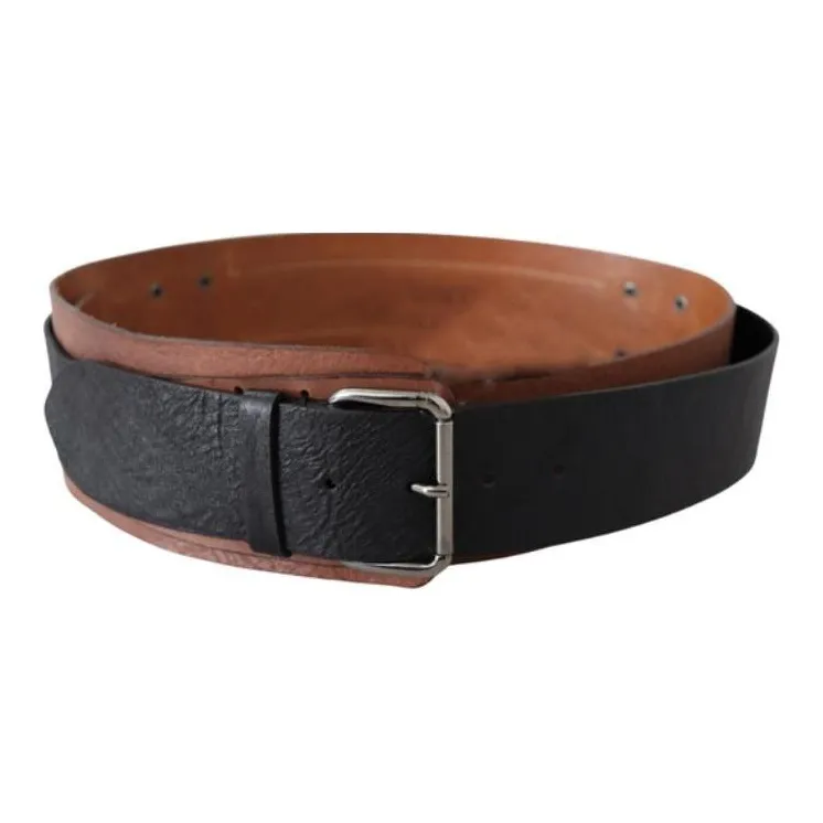 COSTUME NATIONAL Silver Leather Leather Belts Women's Brown --0