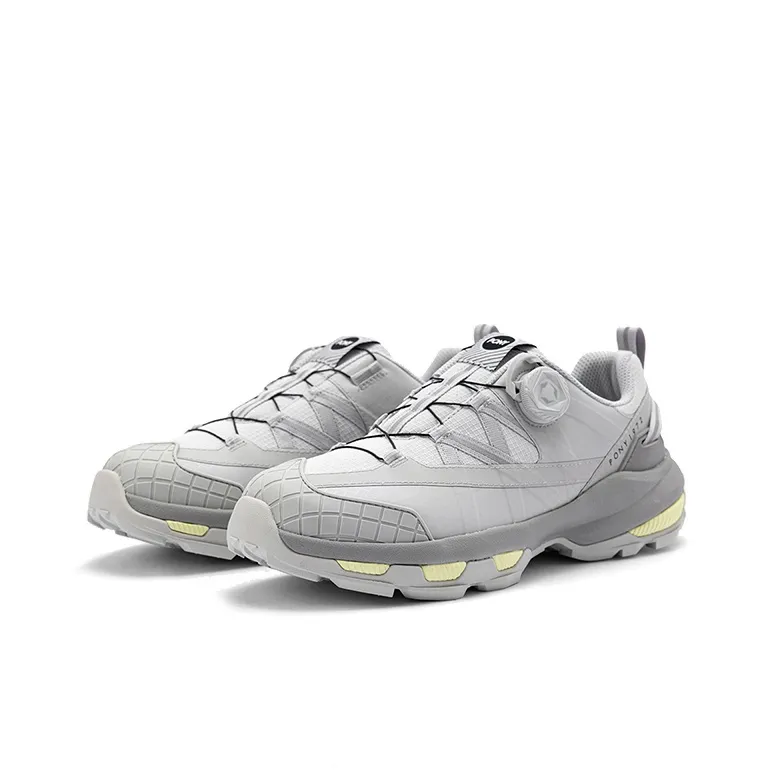 PONY Anti Slip Wear Resistant Low Top Trail Running Running Shoes Men's Gray-1
