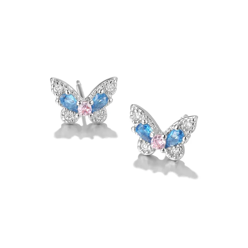 Clect Synthetic Cubic Zirconia Stud Earrings Women's-1