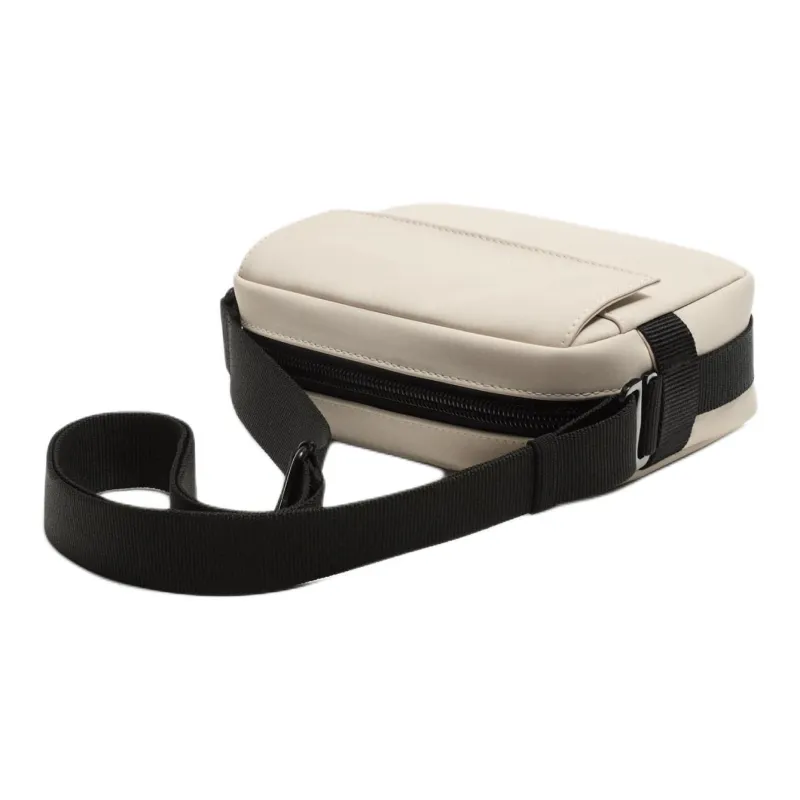 ZARA Polyurethane Shoulder Bag Crossbody Bag Men's Beige-1