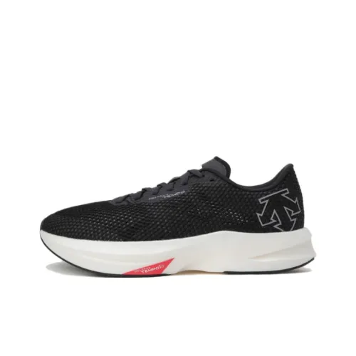 DESCENTE DELTA Anti Slip Wear Resistant Low Top Running Shoes Unisex Black