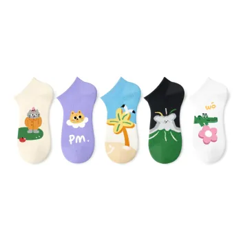 Primeet Ankle Socks Women's 5 Pack