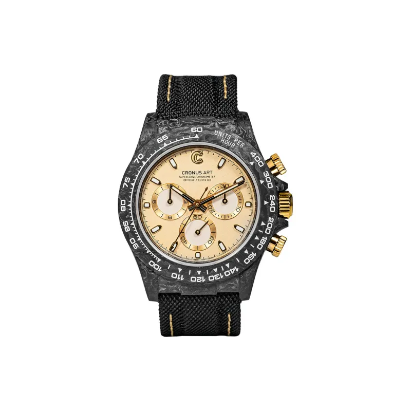 CRONUSART Cross Ditan Na Automatic Mechanical Movement Canvas Strap Watch Men's Watches White Dial-52