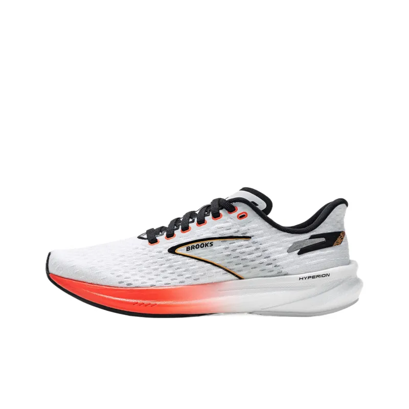 Brooks Hyperion Wear Resistant Coverage Low Top Running Shoes Unisex White-0