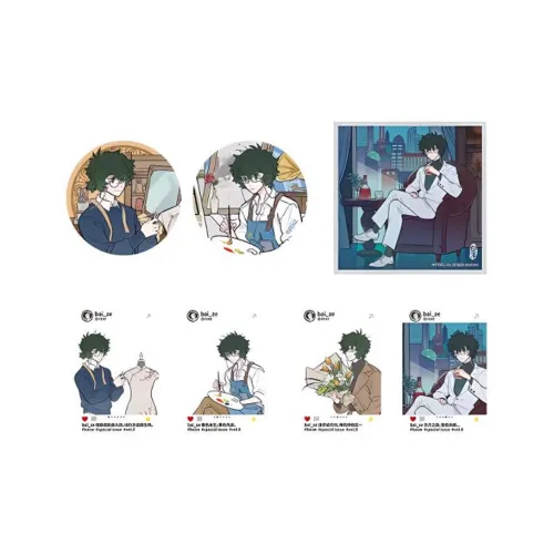 Inhuman White Edition Collection Vol.8 Shanghai Set Badge Bookplate Set Acrylic Stands