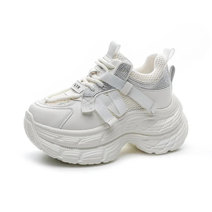 The Mystery Of Glamour Height Increasing Low Top Chunky Sneakers Women's-6