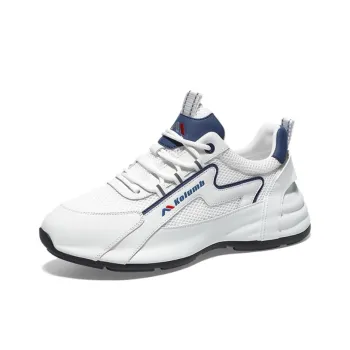 Kolumb Anti Slip And Wear Resistant Water Resistant Low Top Casual Shoes Men's White Blue
