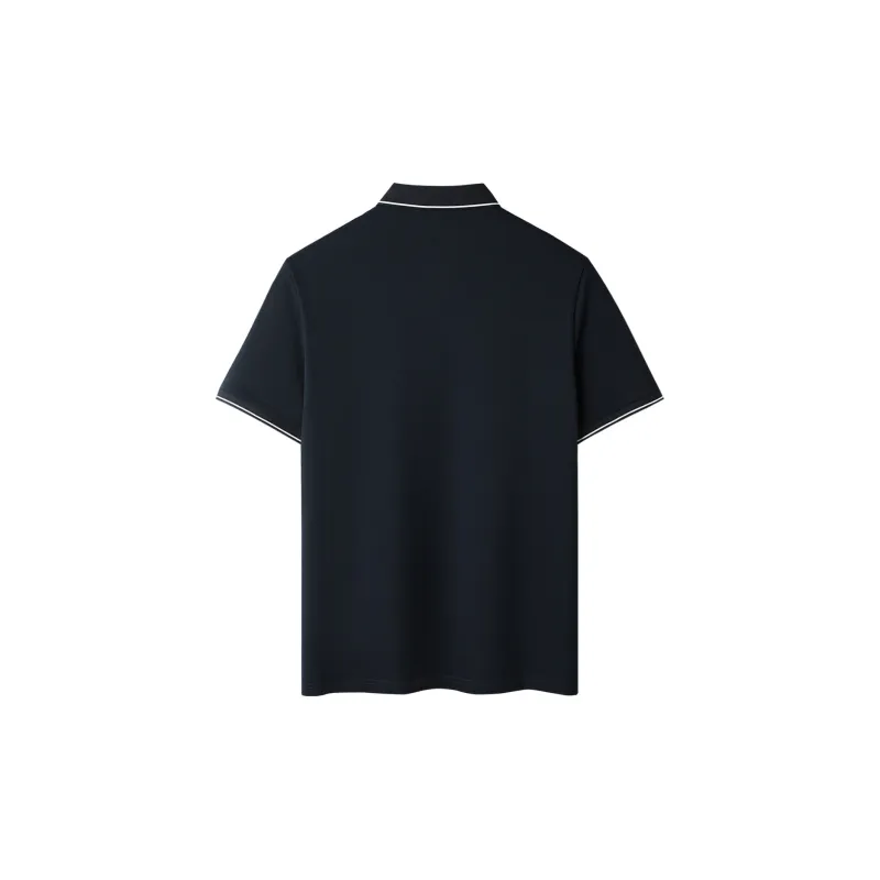 HLA Polo Shirts Men Navy Blue G6-1
