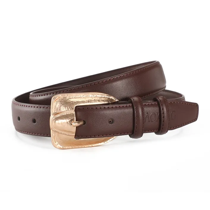 AOKANG Split Cow Leather Belts Women's 2.8cm-16