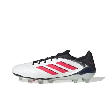 Adidas HG Rubber Short Studs AG Rubber Short Studs Anti Slip Wear Resistant Soccer Shoes Unisex White Black Red