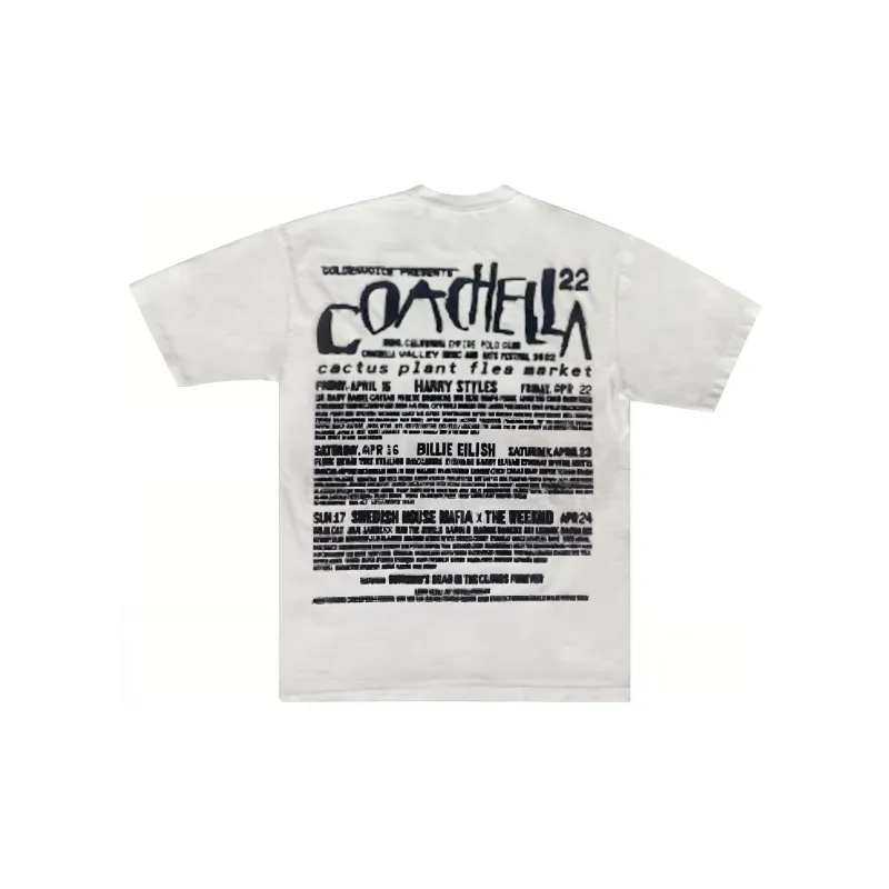 Cactus Plant Flea Market X Coachella Tee 'White/Smile'-1