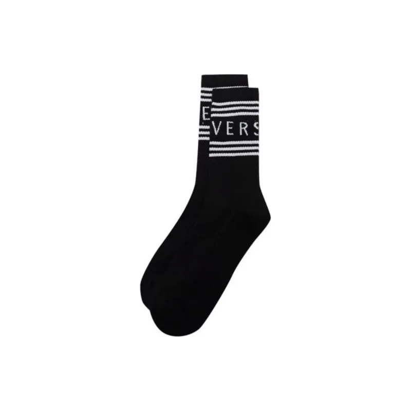VERSACE Logo Socks 'Black'-0