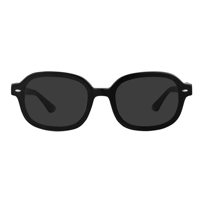 MUJOSH Astral Series Plate And Metal Oval UV Protection Correcting Small Frame Sunglasses Unisex-1