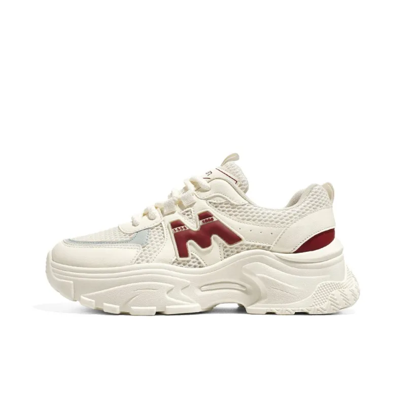 RENBEN Height Increasing Wear-Resistant Low-Top Chunky Sneakers Women's-0
